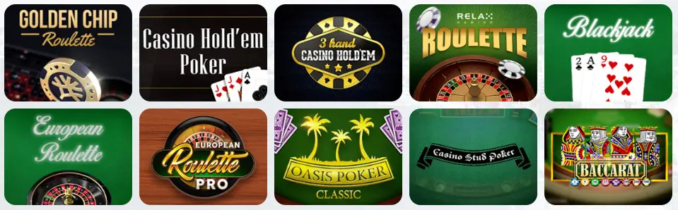Giochi da tavolo al CASINO13 CASINO
